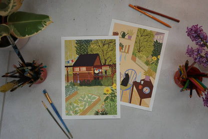 Veggie Garden Art Print | Gardener&