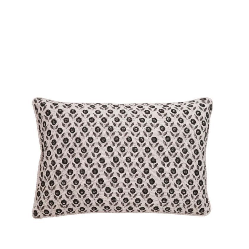 Efilia Patterned cushion Off White &amp; Sage Hues