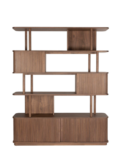 Barbier Wooden Bookcase - Walnut