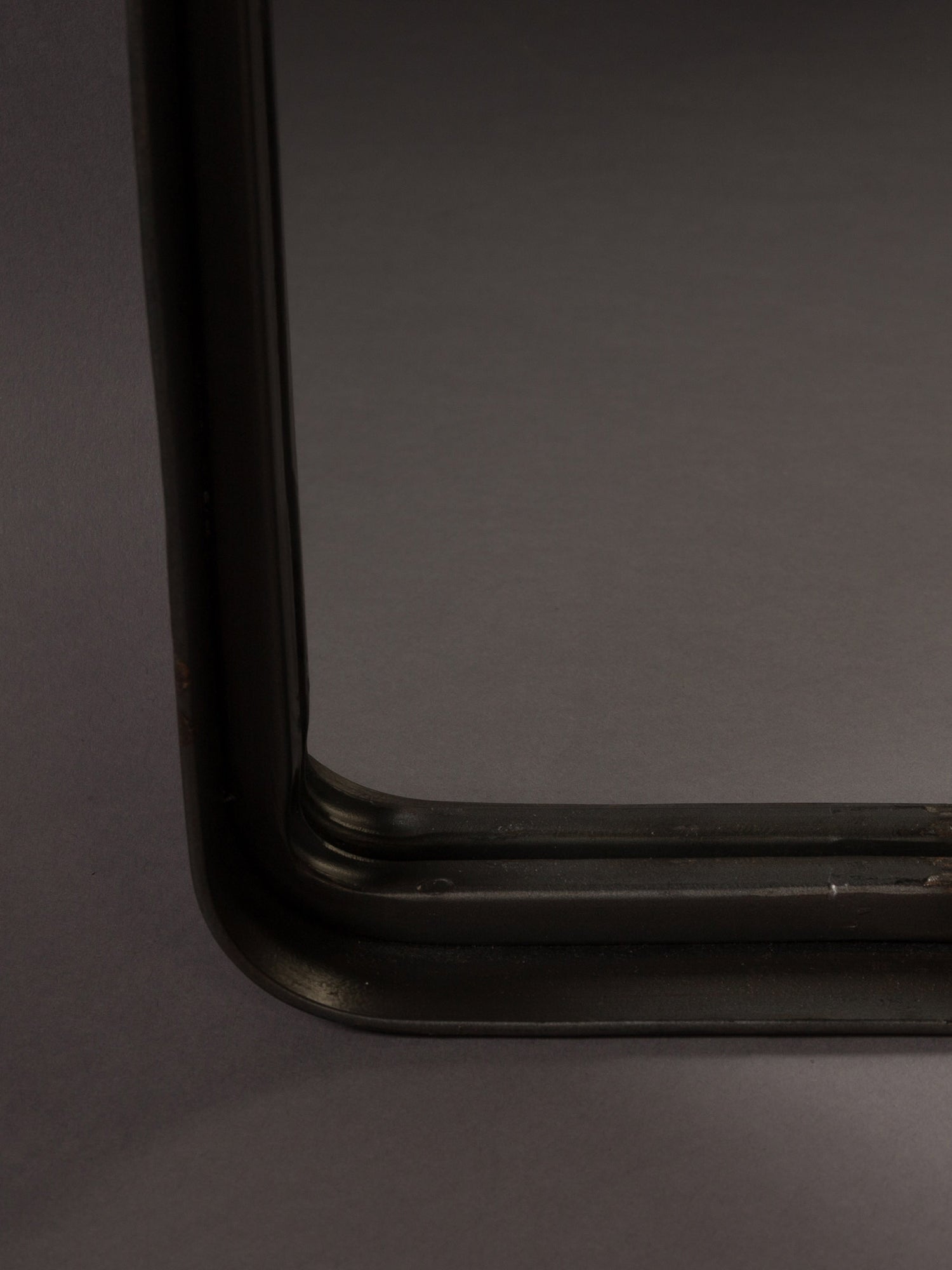 Blackbeam Narrow Framed Mirror - Jet Black
