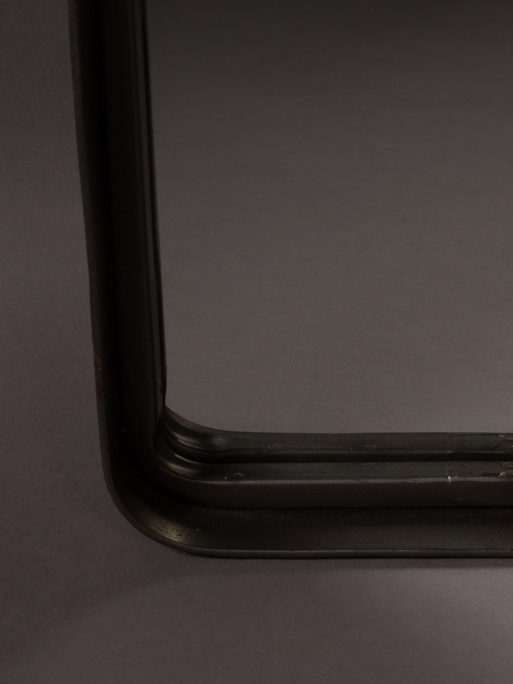 Blackbeam Narrow Framed Mirror - Jet Black