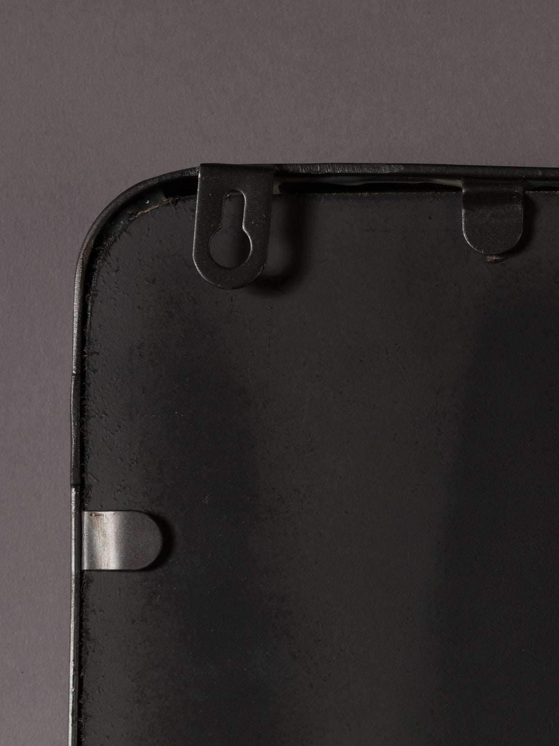 Blackbeam Narrow Framed Mirror - Jet Black