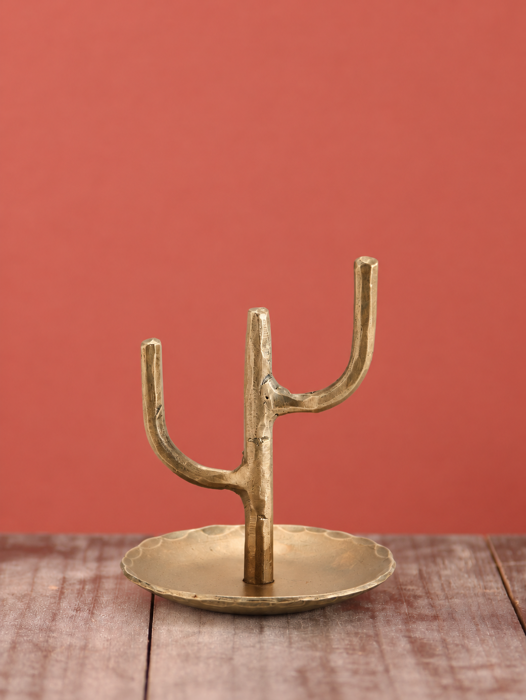 Hand Forged Layered Jewellery Stand - Brass