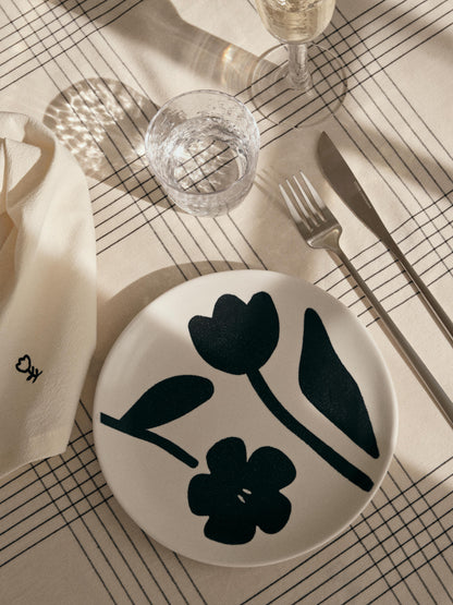 Broste Flora Set of 4 Dinner Plates