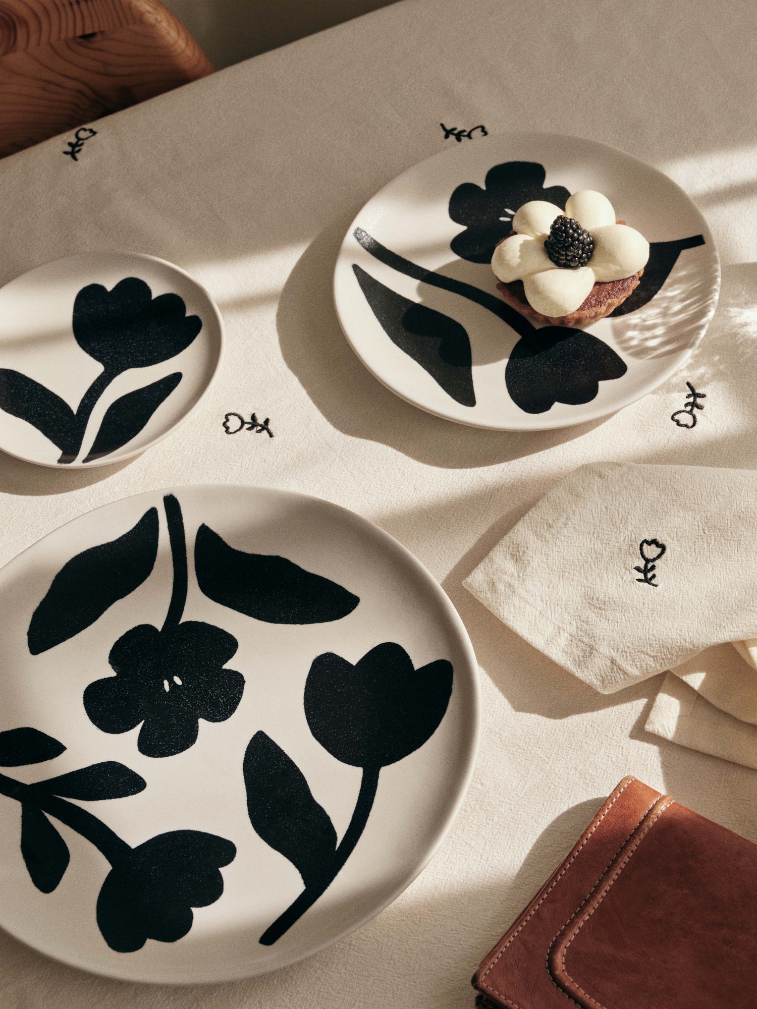 Broste Flora Set of 4 Small Side Plates