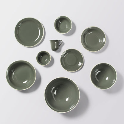 Taverna Green Glazed Stoneware Dessert/Lunch Plate