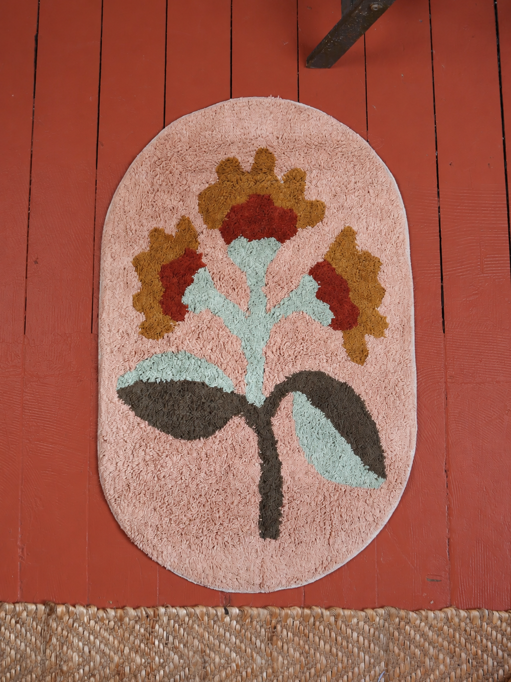 Oval Tufted Cotton Bath Mat - 3 Colour Options Available