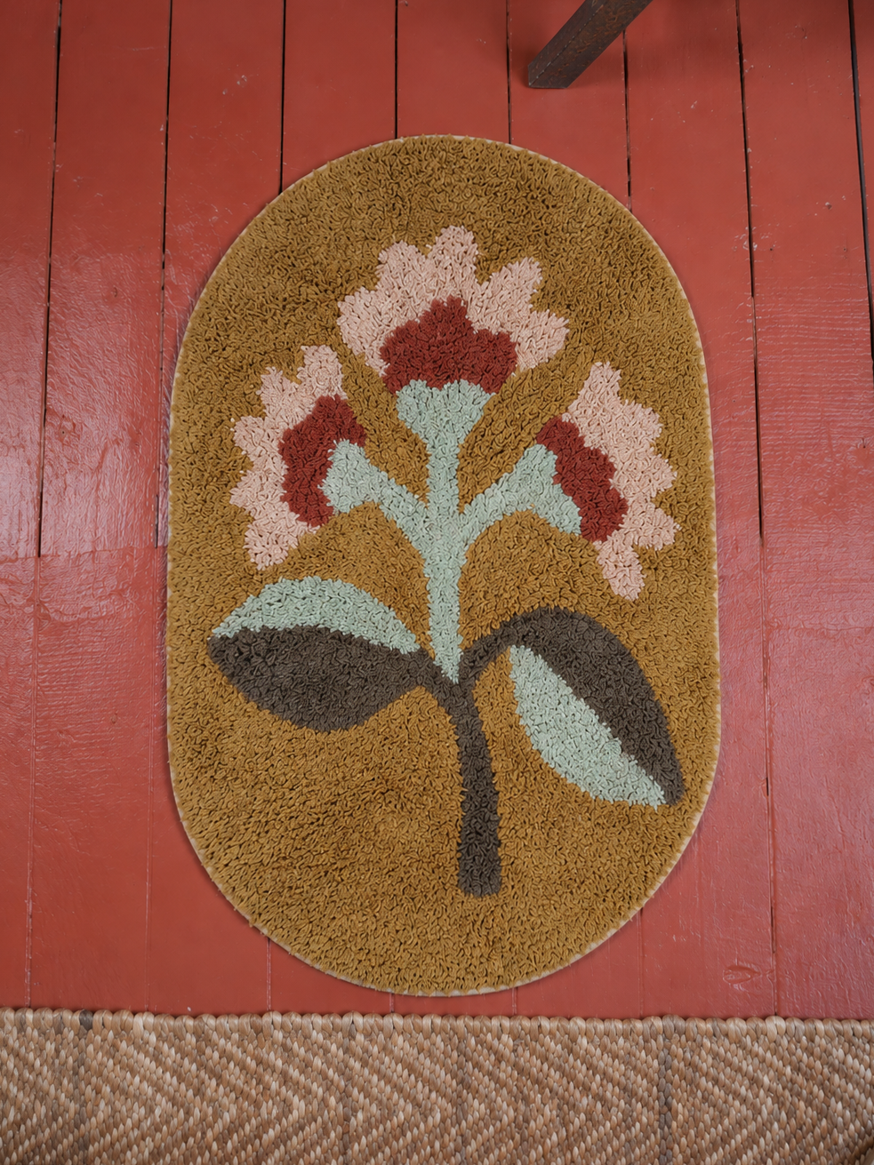 Oval Tufted Cotton Bath Mat - 3 Colour Options Available