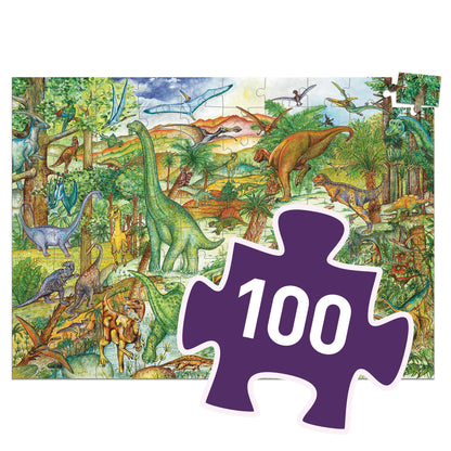 Dinosaur Discovery - 100pc Puzzle, Poster &amp; Learning Game