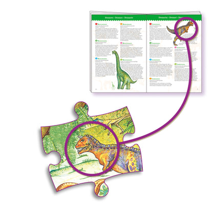 Dinosaur Discovery - 100pc Puzzle, Poster &amp; Learning Game