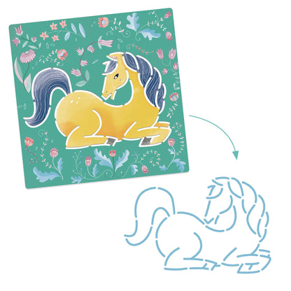 Stencil Set - Horses
