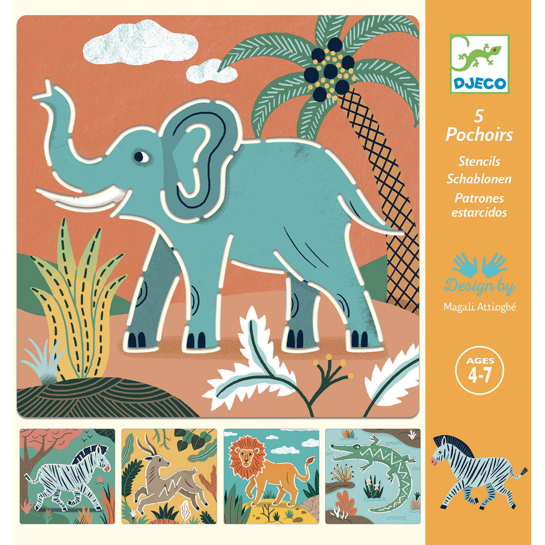 Stencil Set - Wild Animals