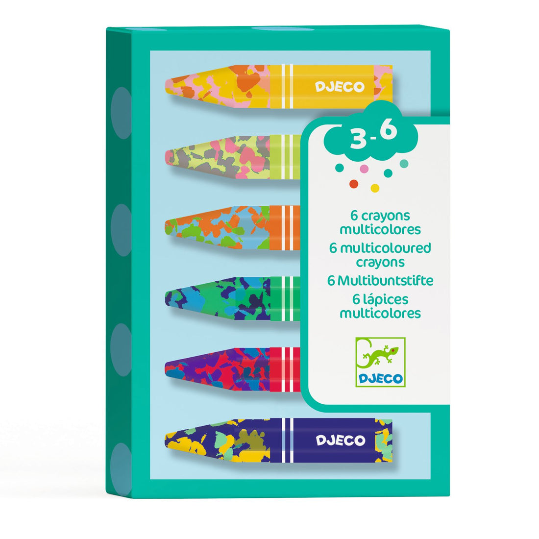 Multi-coloured Crayons - Set of 6
