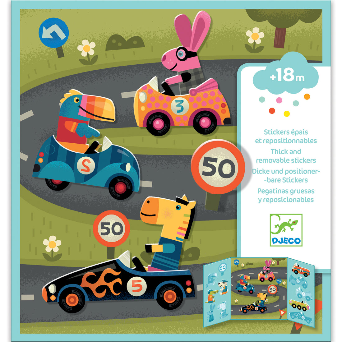 Reusable Sticker Set - Cars
