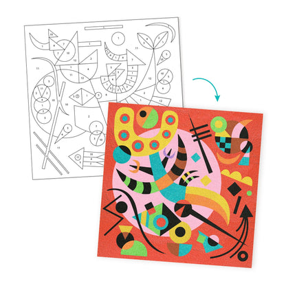Coloured Sand Art - Abstractions - Inspired By Vassily Kandinsky