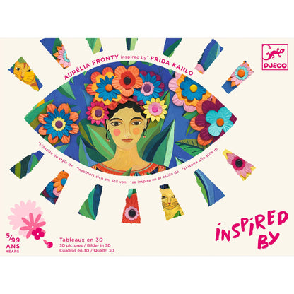 Paper Flowers Collage - Inspired By Frida Kahlo