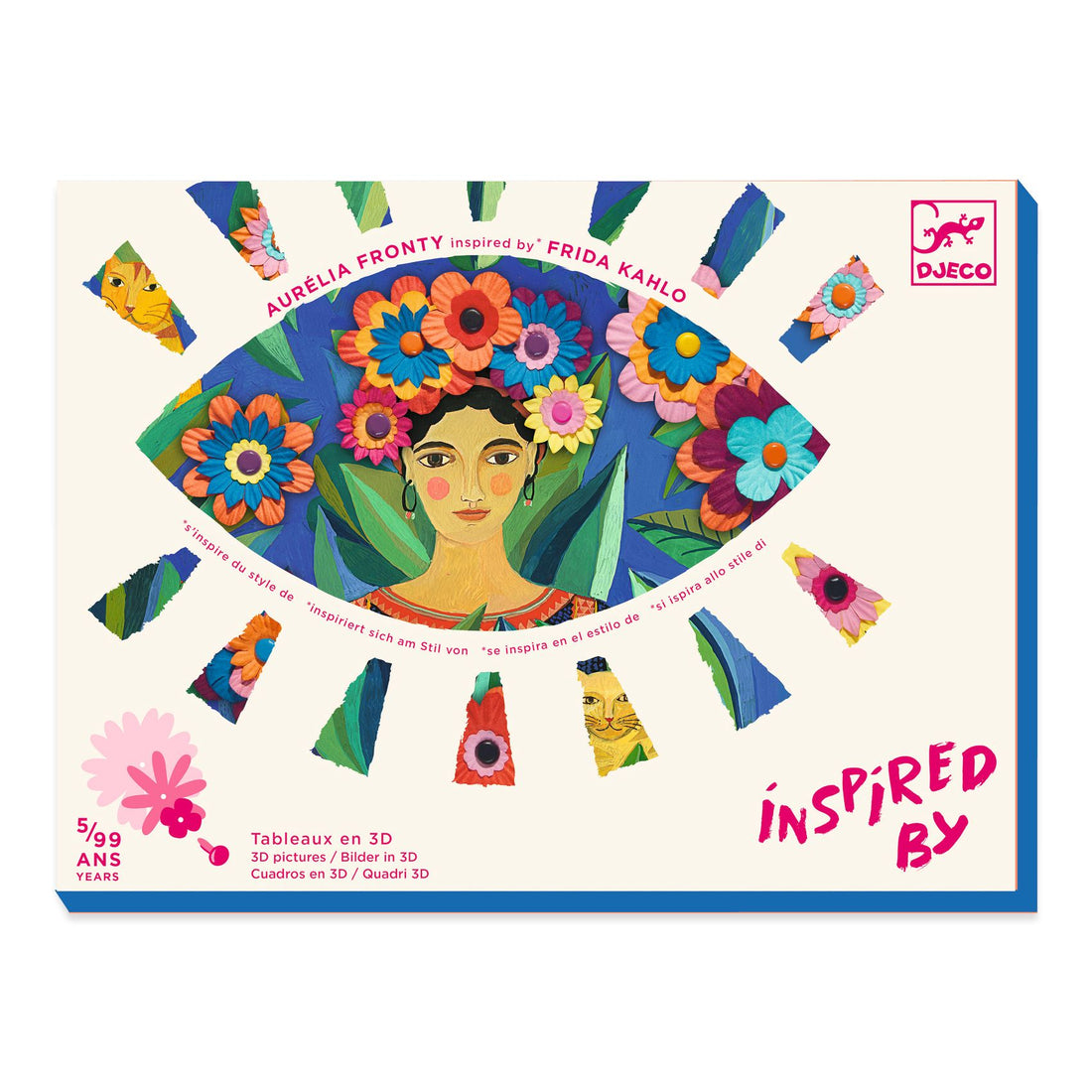 Paper Flowers Collage - Inspired By Frida Kahlo
