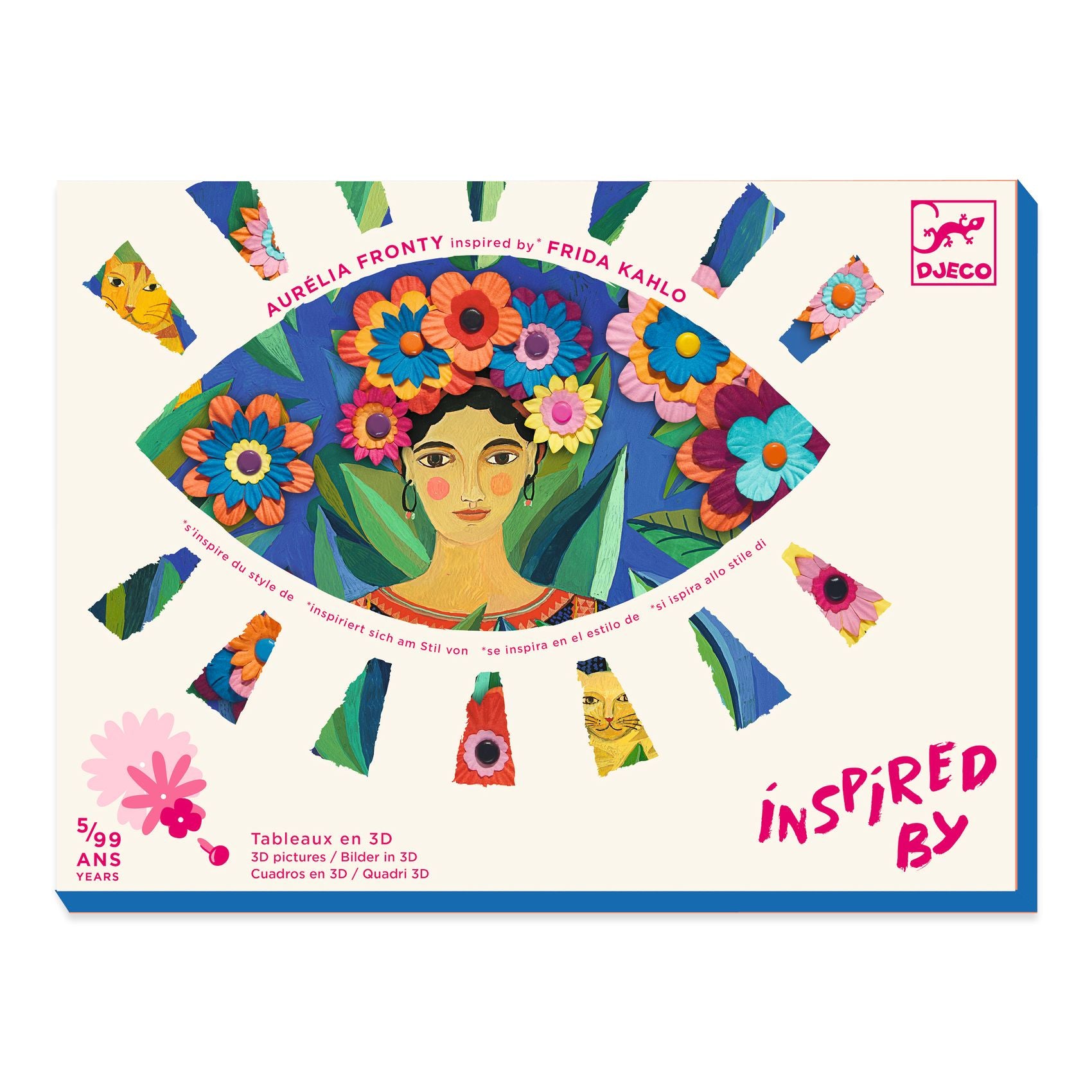 Paper Flowers Collage - Inspired By Frida Kahlo