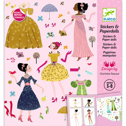 Paper Dolls Set - Dresses Through The Seasons