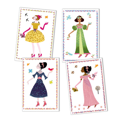 Paper Dolls Set - Dresses Through The Seasons