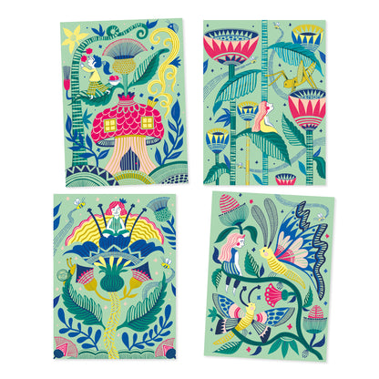 Pastel Scratch Boards With Stylus - Fabulous Garden