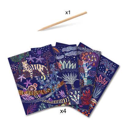 Scratch Boards With Stylus - Lush Nature