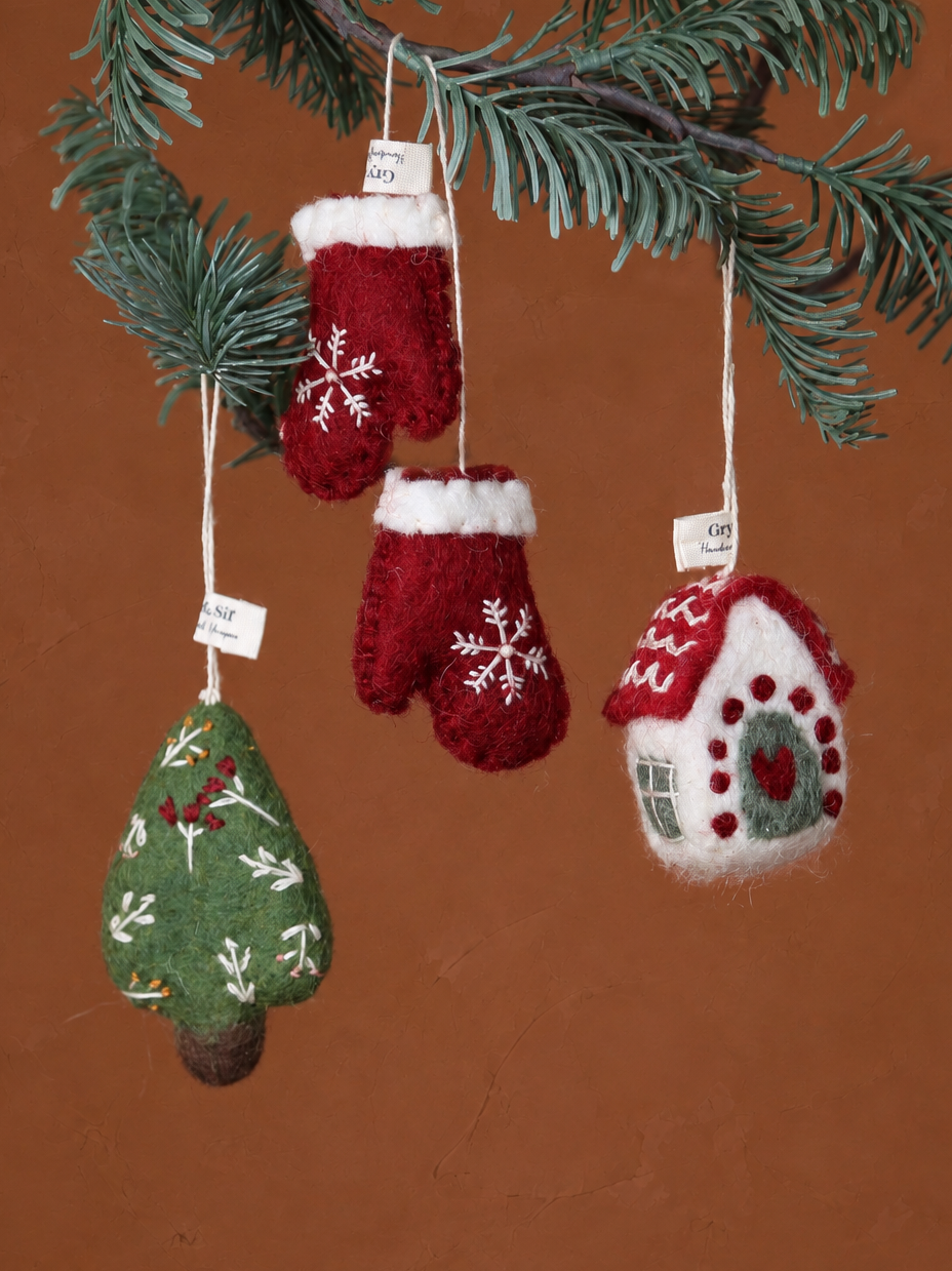 Forest Folk Bundle - Handcrafted Felt Hanging Decorations