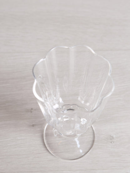 Floretta Fluted Wine Glass - Clear -  9X9X15.5 cm