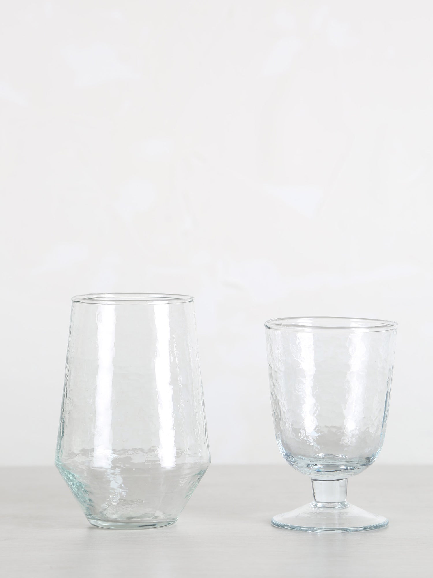 Hammered wine Glass