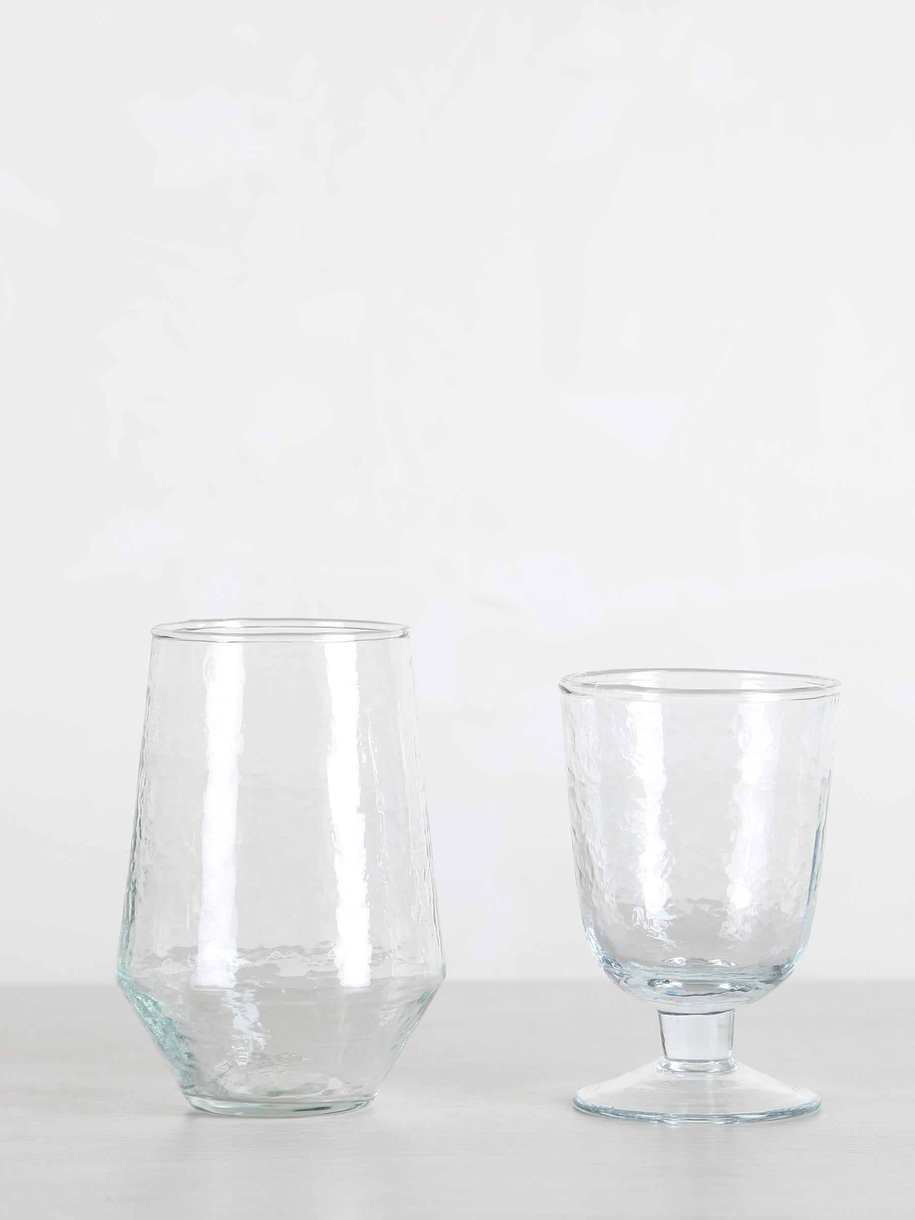 Hammered wine Glass