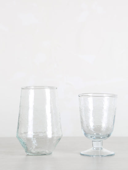 Hammered wine Glass