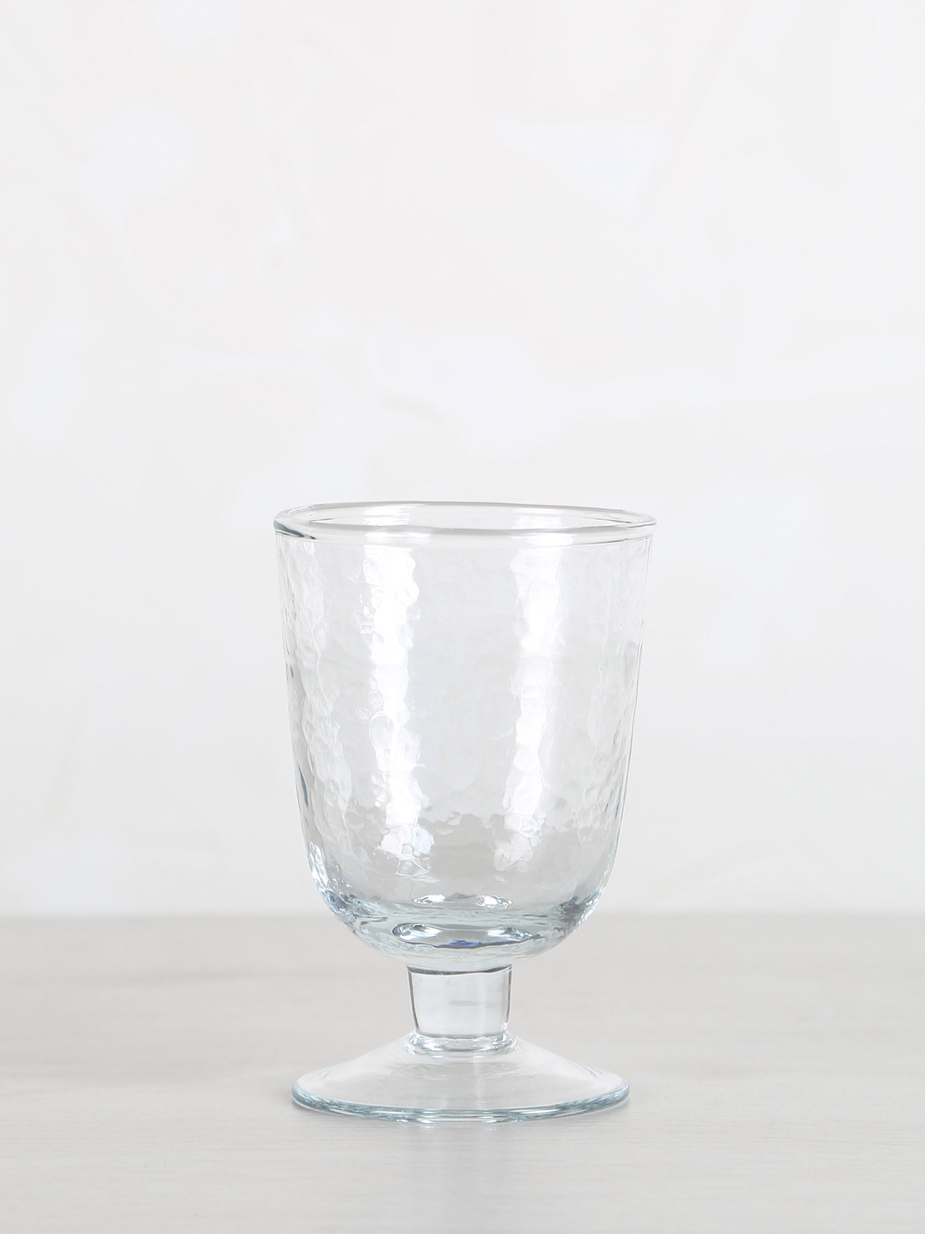 Hammered wine Glass