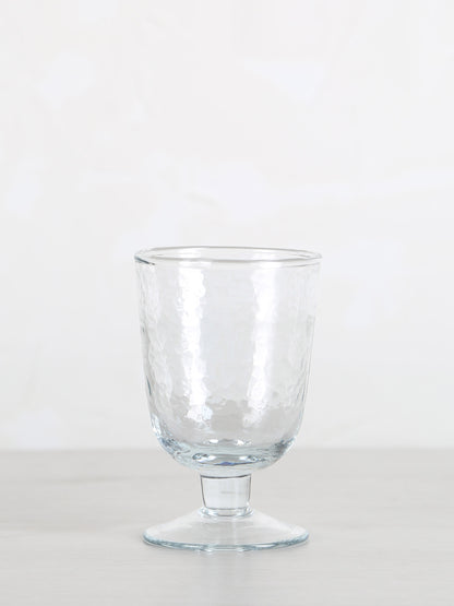Hammered wine Glass
