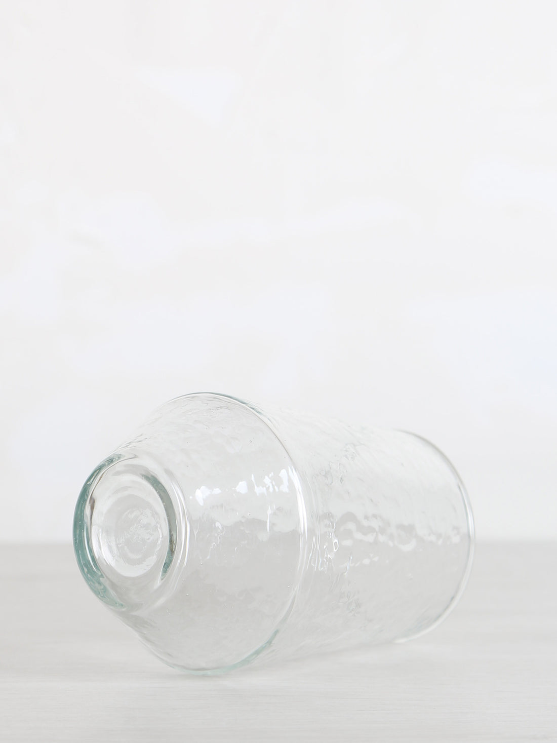 Hammered Drinking Glass - Clear
