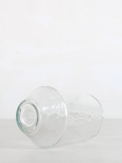 Hammered Drinking Glass - Clear