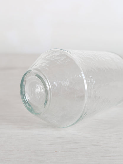 Hammered Drinking Glass - Clear