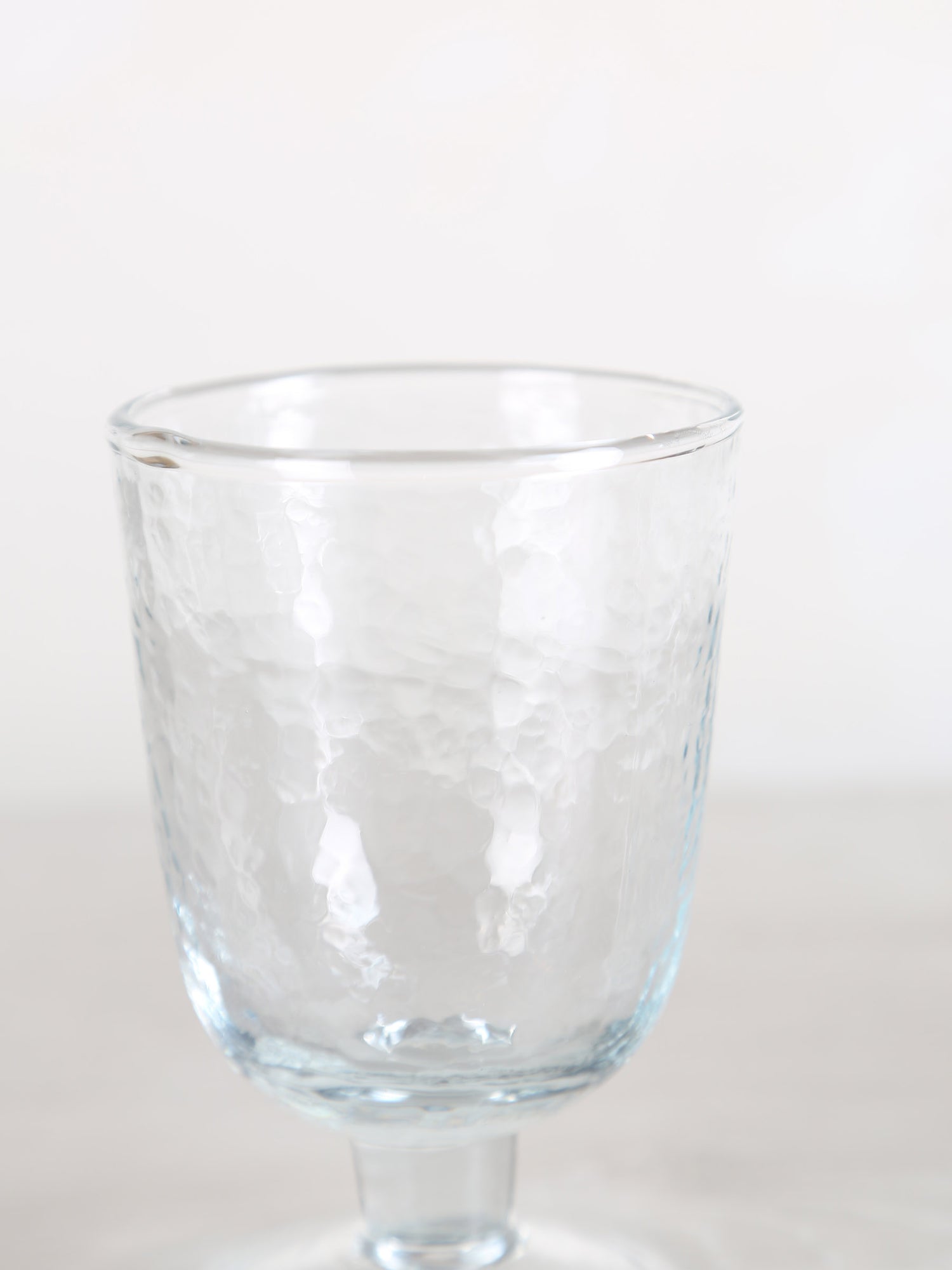 Hammered wine Glass