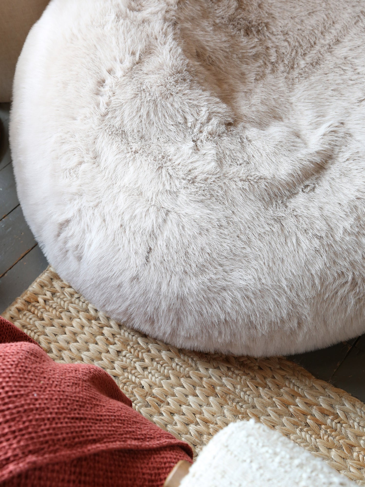 Sloane Faux Fur Pod in Mink