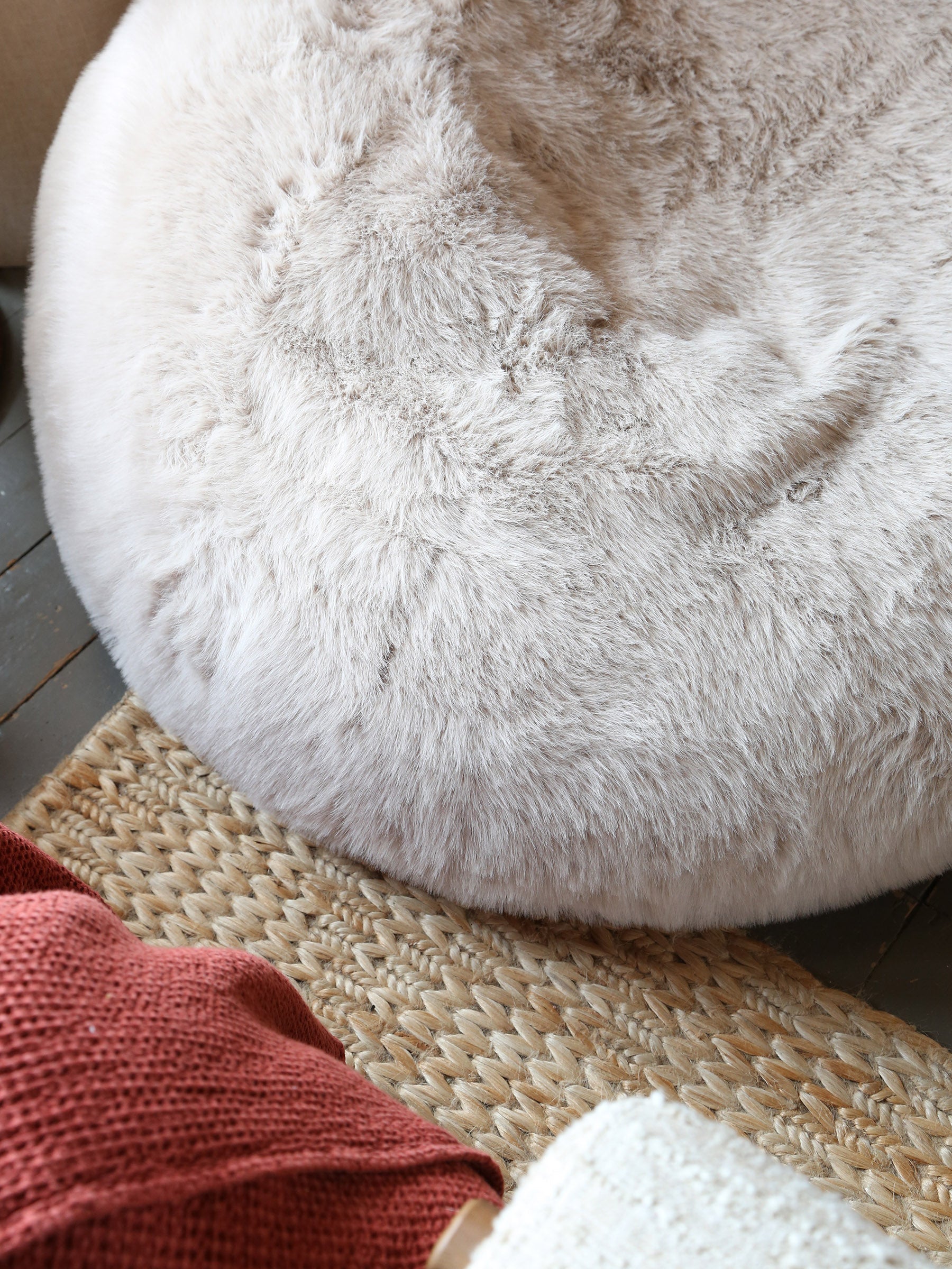 Sloane Faux Fur Pod in Mink