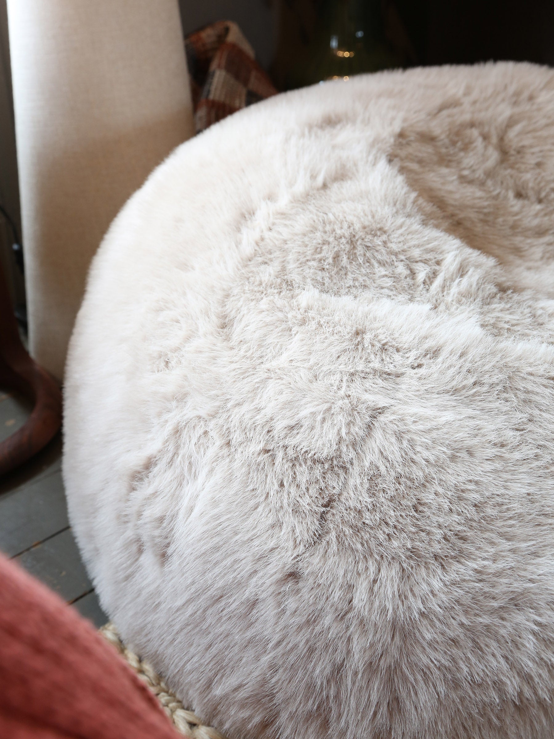 Sloane Faux Fur Pod in Mink