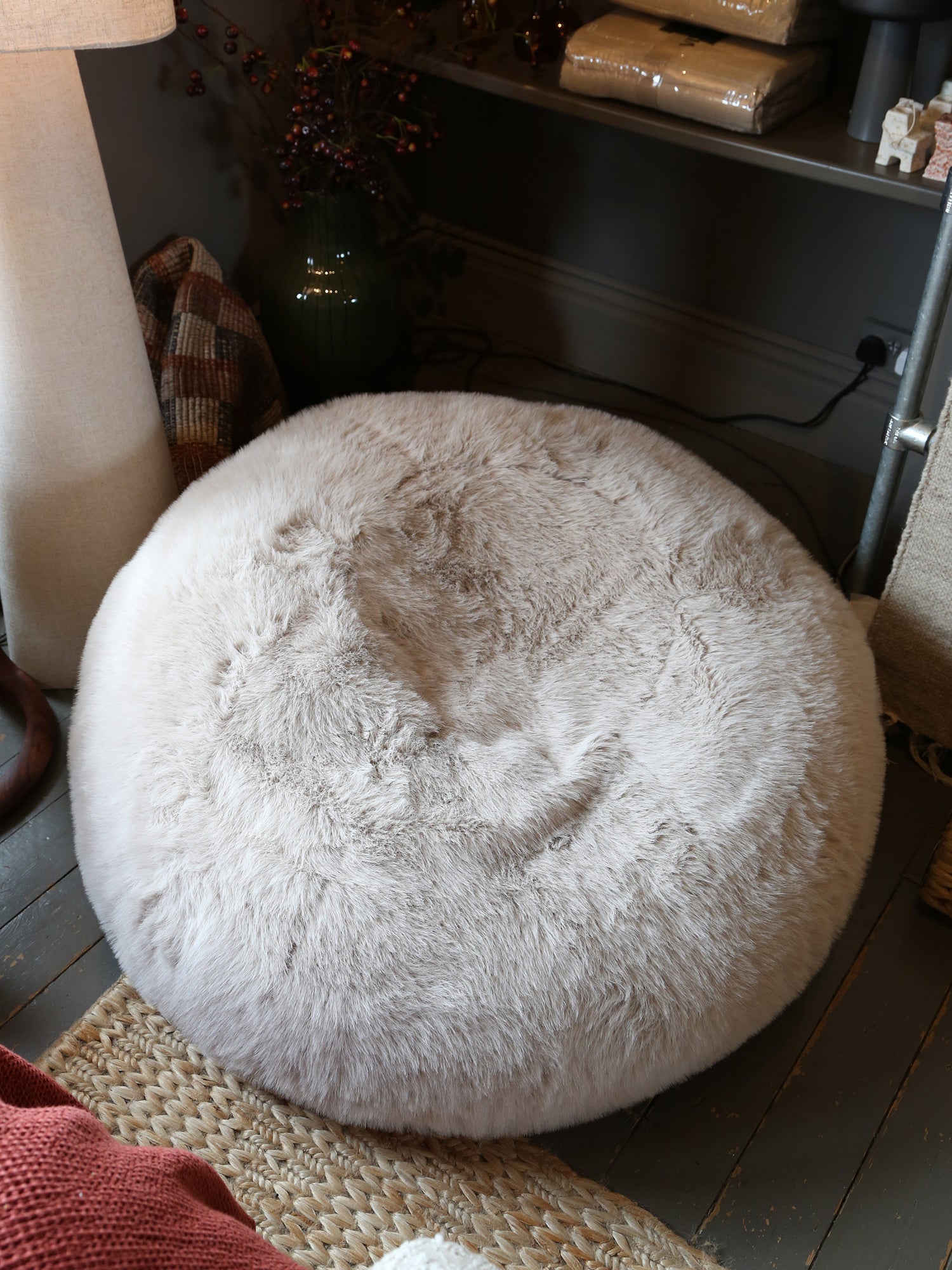 Sloane Faux Fur Pod in Mink
