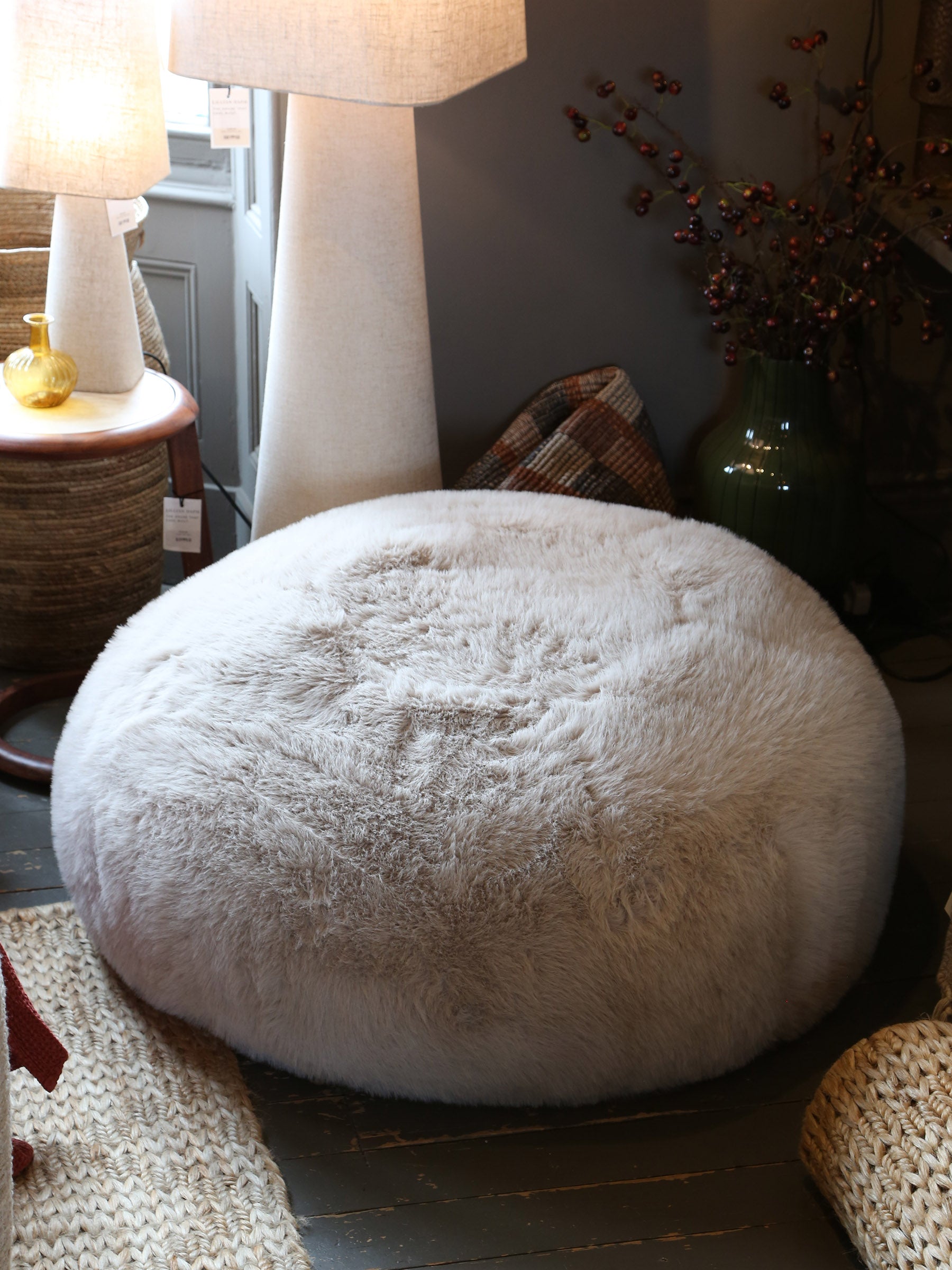 Sloane Faux Fur Pod in Mink