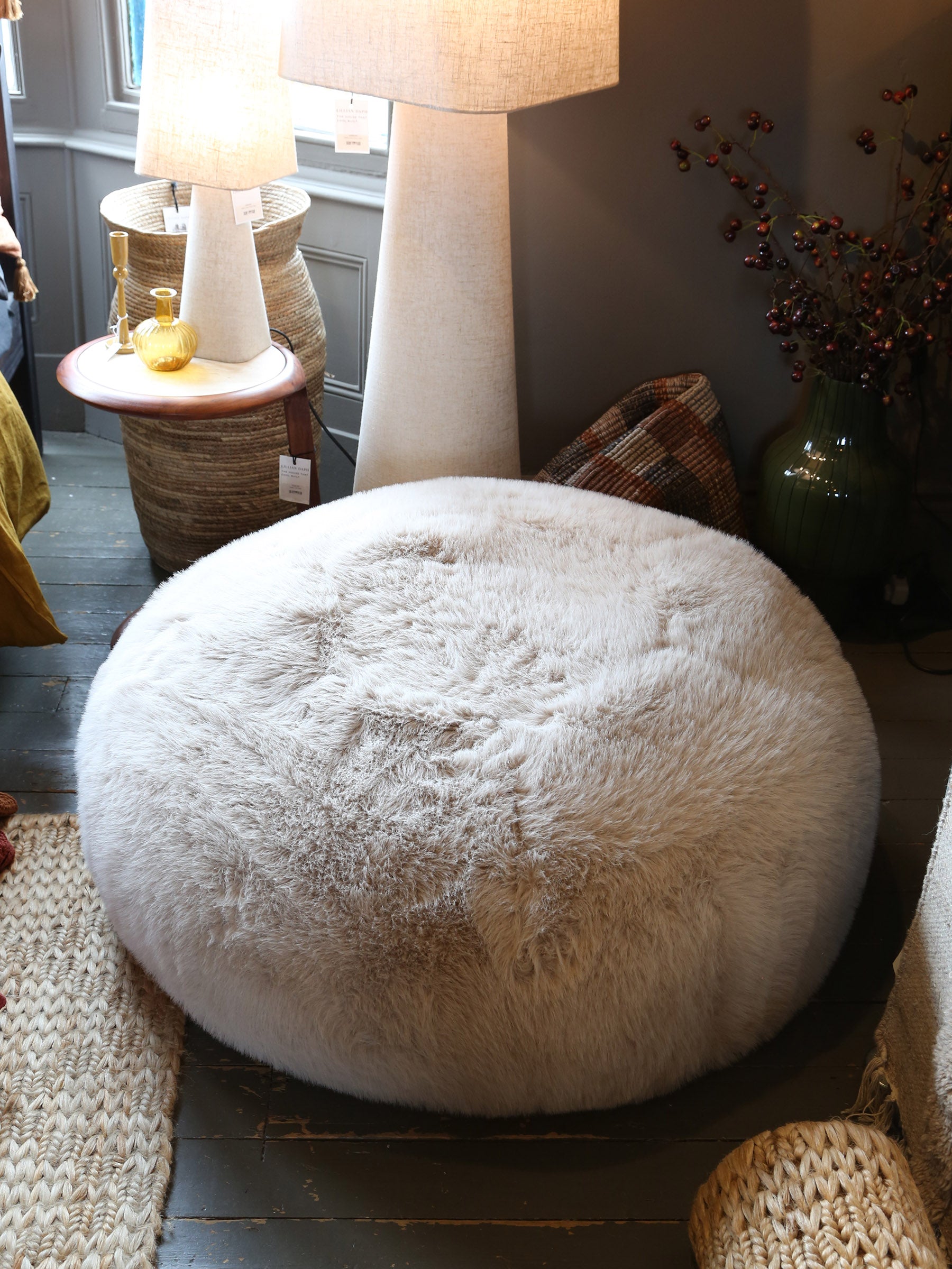 Sloane Faux Fur Pod in Mink