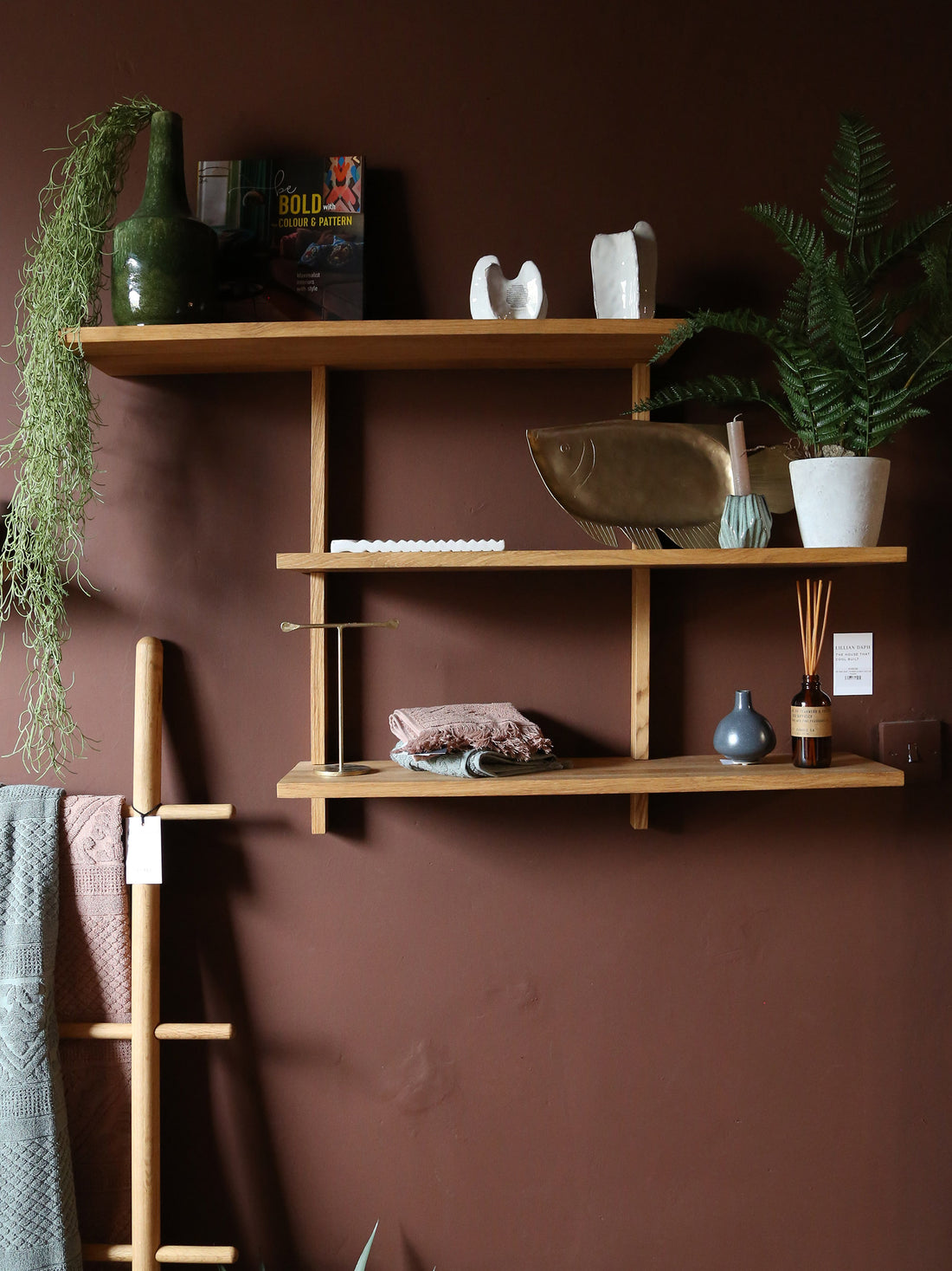 Ellie Oak Shelving Unit - 2 Colour options Available