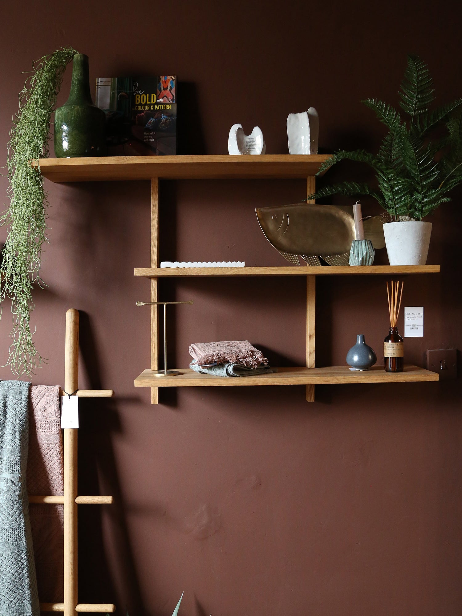 Ellie Oak Shelving Unit - 2 Colour options Available