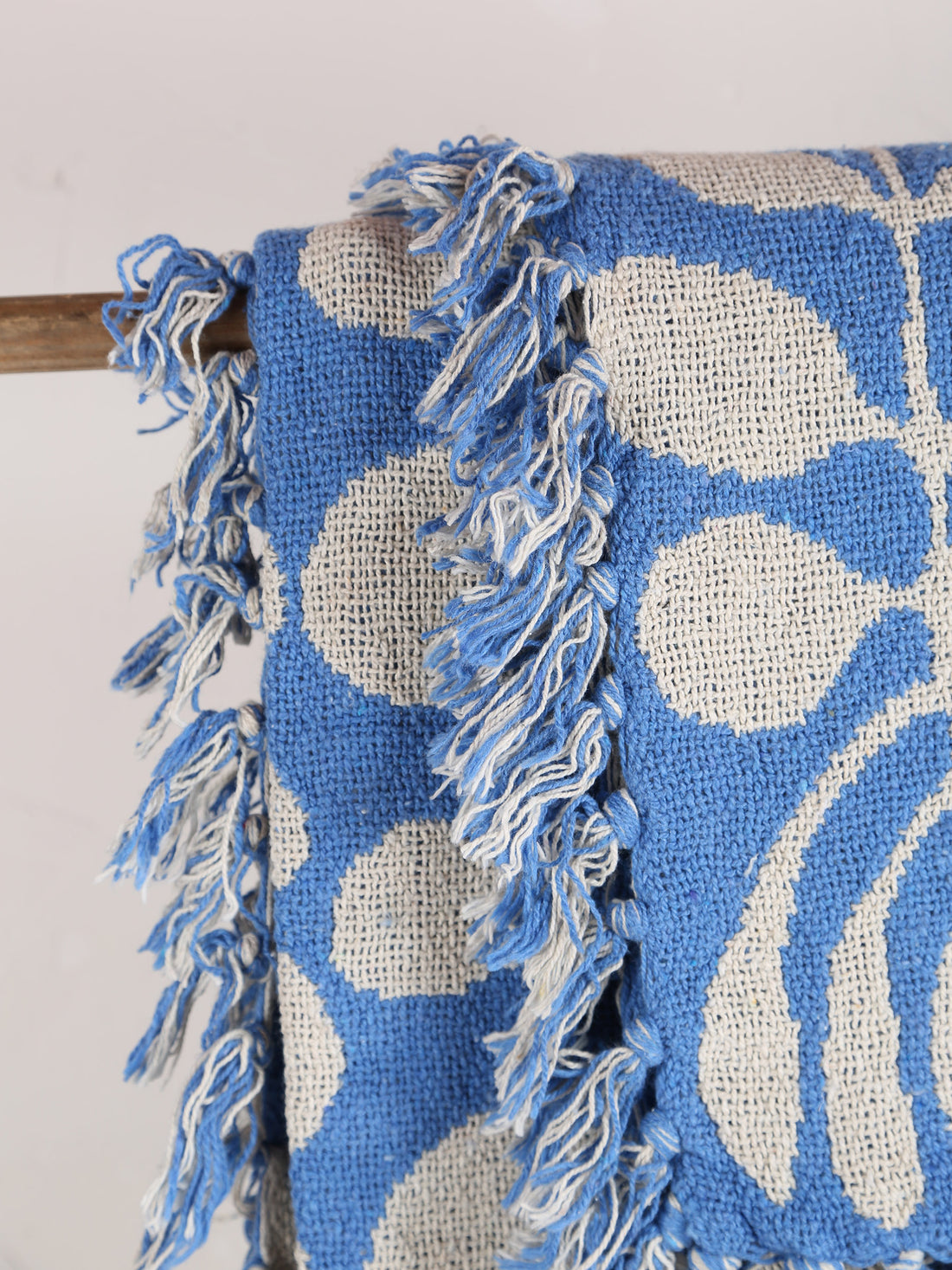 Nevine Throw - Blue - Recycled Cotton
