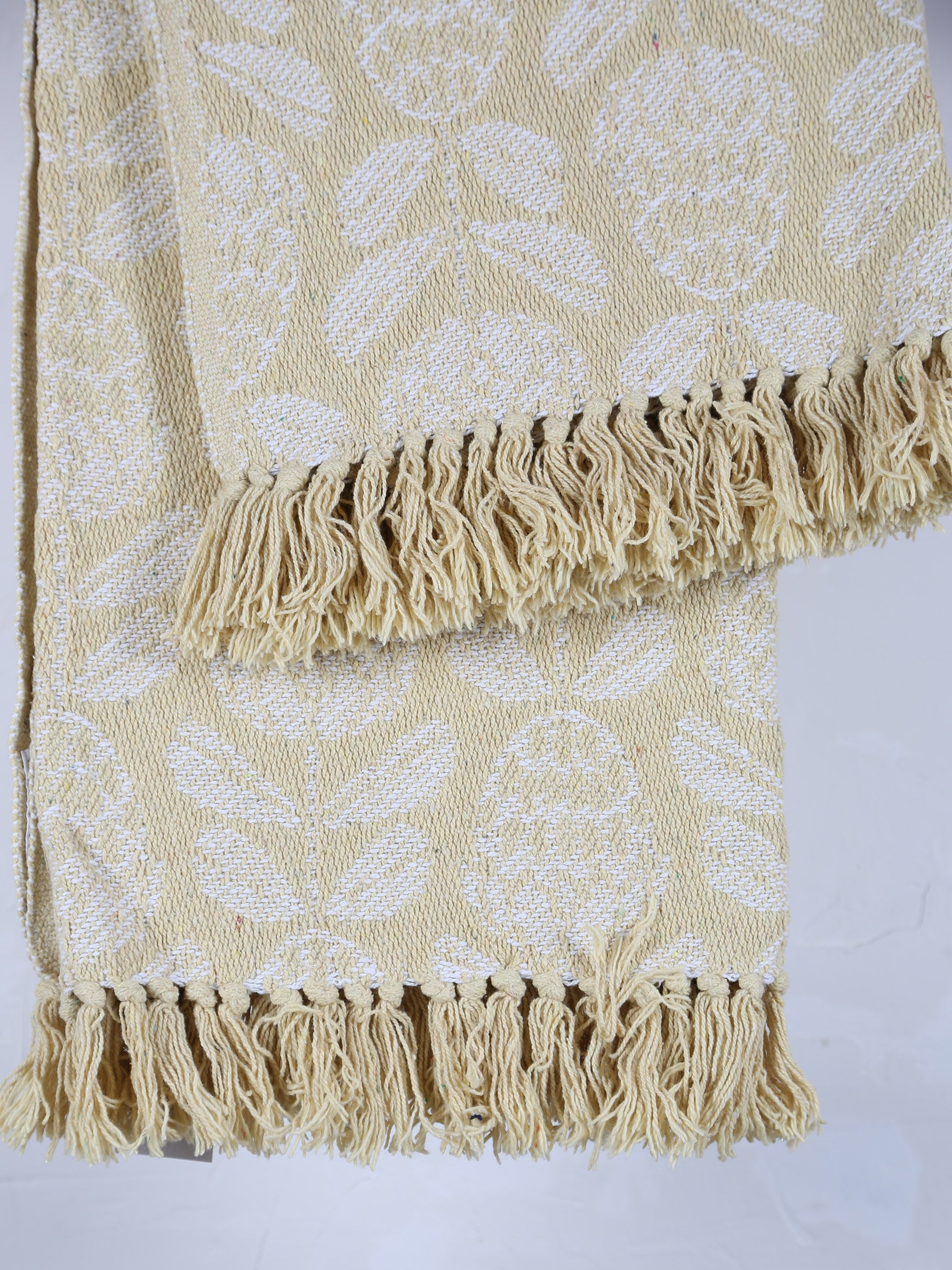 Pratello Recycled Cotton Throw - Yellow