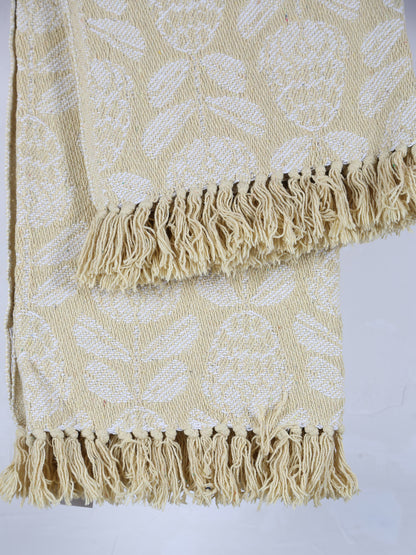 Pratello Recycled Cotton Throw - Yellow