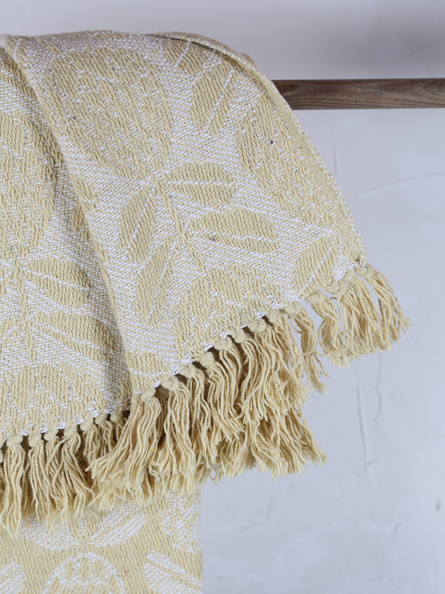 Pratello Recycled Cotton Throw - Yellow