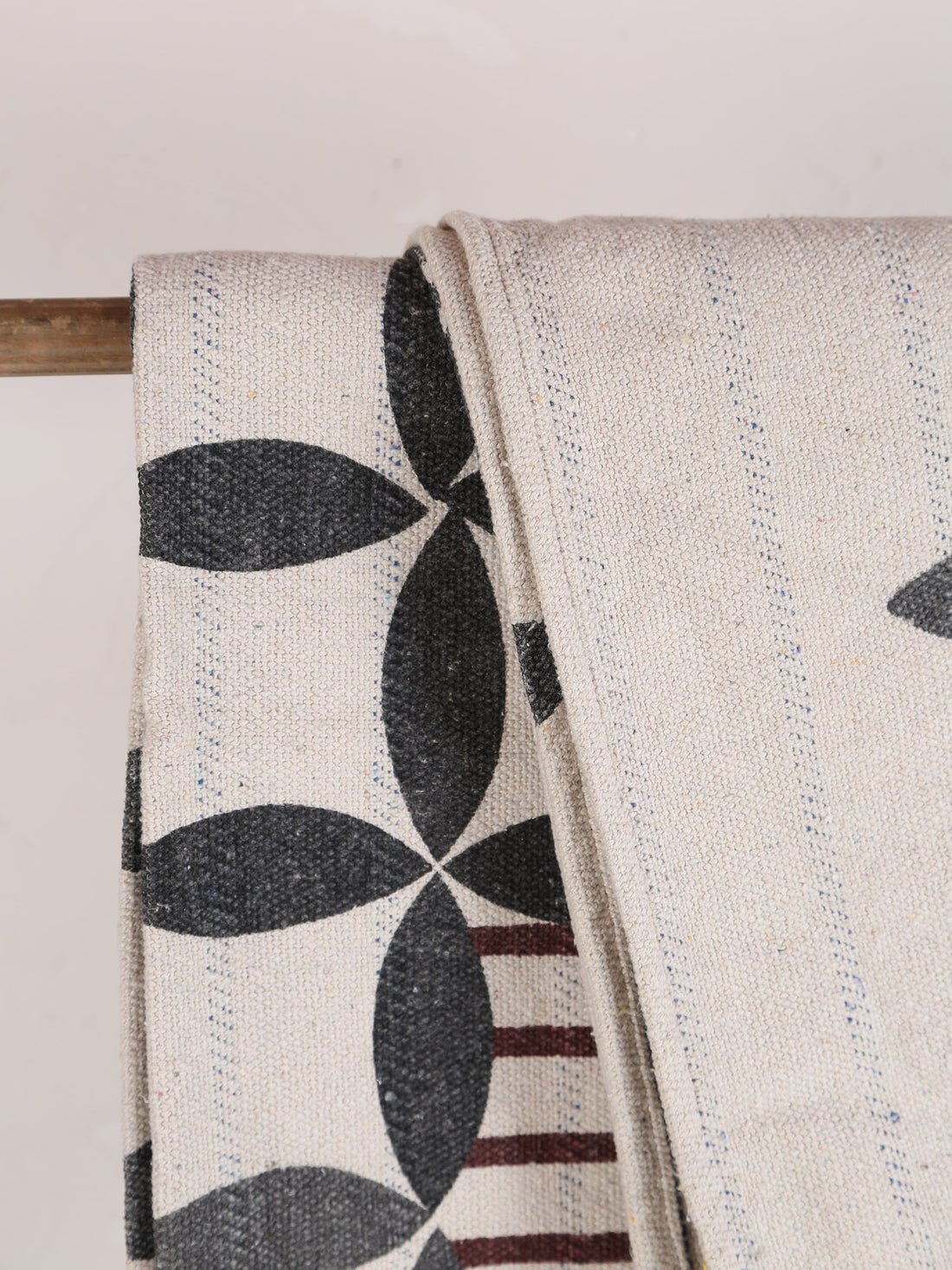Forma Throw - Block Printed - Recycled Cotton - Neutral Tones